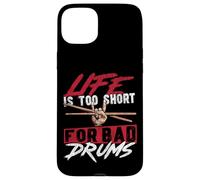 Drummer Drum Set Vintage Life Is Too Short For Bad Drums Case for iPhone 15 Plus