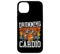 Drummer Drum Set Vintage Retro Drumming Is My Cardio Case for iPhone 14 Plus