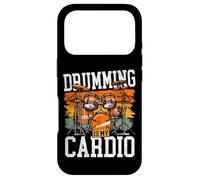 Drummer Drum Set Vintage Retro Drumming Is My Cardio Case for iPhone 17 Pro