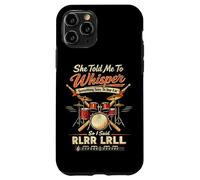 Drummer Drum Set Vintage She Told Me To Whisper Something Case for iPhone 11 Pro
