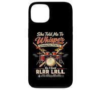 Drummer Drum Set Vintage She Told Me To Whisper Something Case for iPhone 13