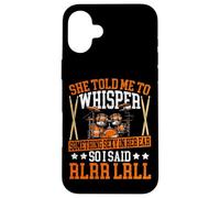 Drummer Drum Set Vintage She Told Me To Whisper Something Case for iPhone 16 Plus