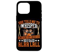 Drummer Drum Set Vintage She Told Me To Whisper Something Case for iPhone 16 Pro Max