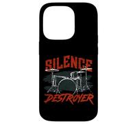 Drummer Drum Set Vintage Silence Destroyer Case for iPhone 14 Pro