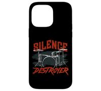 Drummer Drum Set Vintage Silence Destroyer Case for iPhone 14 Pro Max