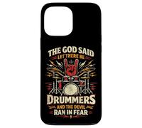 Drummer Drum Set Vintage The God Said Let There Be Drummers Case for iPhone 13 Pro Max