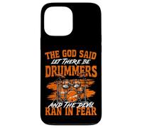 Drummer Drum Set Vintage The God Said Let There Be Drummers Case for iPhone 13 Pro Max