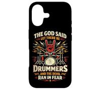 Drummer Drum Set Vintage The God Said Let There Be Drummers Case for iPhone 17