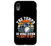 Drummer Drum Set Vintage The Tempo Is Whatever I Say It Is Case for iPhone XR