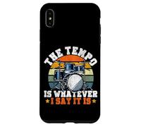 Drummer Drum Set Vintage The Tempo Is Whatever I Say It Is Case for iPhone XS Max