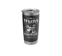 Drummer Drum Set Vintage The Tempo is Whatever I Say It is Stainless Steel Insulated Tumbler