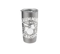 Drummer Drumming is My Cardio Stainless Steel Insulated Tumbler