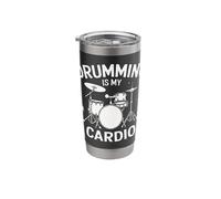 Drummer Drumming is My Cardio Stainless Steel Insulated Tumbler