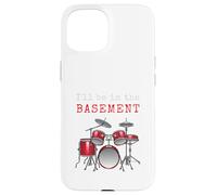 Drummer Drums I'll Be In The Basement Music Practice Case for iPhone 15
