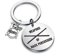 Drummer Gift Drummer Keychain Weapons of Mass Percussion Drum Kit Gifts Musician Keychain (Weapons of Mass Percussion K)
