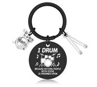 Drummer Gift for Men Drummer Keyring Musician Music Band Gifts Accessories Drummers Accessories for Rock Fans Drum Gift for Music Lover Musician Christmas Birthday Gifts for Drummers Men Boyfriends