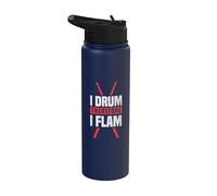 Drummer Gifts for Men Unique Drum Accessories Stainless Steel Insulated Water Bottle
