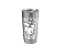 Drummer I Hit Stuff and They Call It Music Stainless Steel Insulated Tumbler