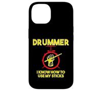 Drummer I Know How to Use My Sticks - Percussion Drummer Case for iPhone 14