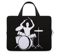 Drummer Laptop Bags Ultra-Thin, Lightweight & Waterproof 15inch Laptop Sleeve, Durable Neoprene Material, Portable Protective Computer Bag with Hand Strap