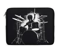 Drummer Laptop Sleeve Case 10inch, Shockproof Protective Case, 10-17 Inch Computer Sleeve, Water Resistant Laptop Briefcase for Men Women Compatible with MacBook Air/Notebook/Tablet