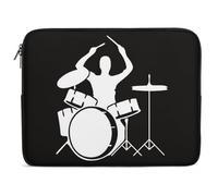 Drummer Laptop Sleeve Case 12inch, Shockproof Protective Case, 10-17 Inch Computer Sleeve, Water Resistant Laptop Briefcase for Men Women Compatible with MacBook Air/Notebook/Tablet