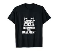 Drummer Mode: Basement Funny Drum Set Quote T-Shirt
