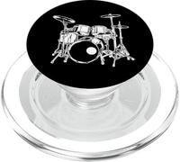 Drummer Percussionist Drum Kit Rock Music PopSockets PopGrip for MagSafe