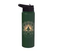 Drummer Playing the Drums Doing Drumming at Drum Stainless Steel Insulated Water Bottle