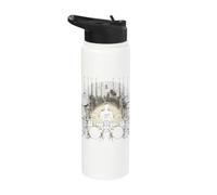 Drummer Playing the Drums Doing Drumming at Drum Stainless Steel Insulated Water Bottle