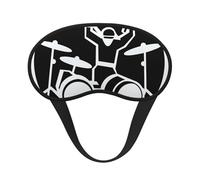 Drummer Sleep Mask for Side Sleepers: Blackout Eye Masks for Sleeping - Soft Breathable Soft Eye Shade Cover for Travel - Adjustable Night Blindfold for Men Women Gifts