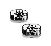 Drummer Square Mini Medicine Box, Lightweight to Carry, Durable and Long-Lasting