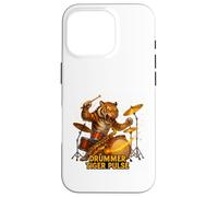 Drummer Tiger Wild Rhythm Pulse Case for iPhone 16 Pro