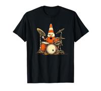 Drummer Traffic Cone Look for Boys and Girls T-Shirt