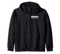 Drummers Can Bang All Night Funny Drum Musician Zip Hoodie