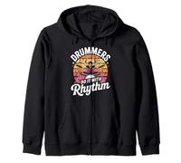 Drummers Do It With Rhythm Music Passion Zip Hoodie