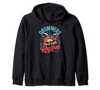 Drummers Do It With Rhythm Music Passion Zip Hoodie