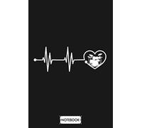 Drummers Heartbeat Notebook: Matte Finish Cover, Diary, Lined College Ruled Paper, 6x9 120 Pages, Planner, Journal