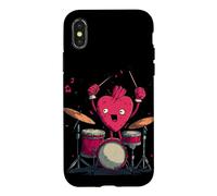 Drumming Beat Costume with Heart for Drums Lovers Case for iPhone X/XS