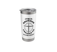 Drumming Design for Band Drummer - Created to Worship Stainless Steel Insulated Tumbler