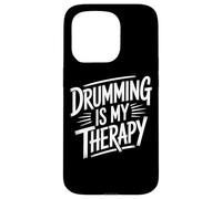 Drumming Is My Therapy Rhythm Enthusiast Percussion Case for iPhone 15 Pro
