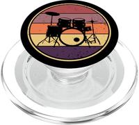 Drumming Musician Drum Set Retro Drummer PopSockets PopGrip for MagSafe