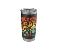 Drumming My Way Through Life One Conga at A Time Congas Stainless Steel Insulated Tumbler