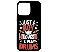 Drumming Passion Just A Boy Who Loves To Play Drums Case for iPhone 15 Pro Max