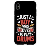 Drumming Passion Just A Boy Who Loves To Play Drums Case for iPhone XS Max