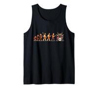 Drumming The Final Stage of Human Evolution! Red Drum Kit Tank Top