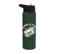Drumming Up Trouble Snare Drummer Musician Percussion Stainless Steel Insulated Water Bottle