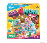 Drumond Park All 4 Won! Disney Family Game, 4-in-1 Fast-Paced Matching & Reflex Game, Spot & Grab Party Game for Kids, Disney & Pixar Characters, Fun Family Board Game for Ages 5+, 2+ Players