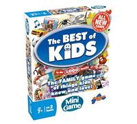 Drumond Park LOGO Best of Kids Mini Board Game - Trivia Game with Kid Friendly Quiz Cards - Fun Family Games for Children and Parents - Kids Party Games to Play in 2 Teams - for Ages 7+