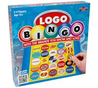 Drumond Park Logo Bingo Game - The Classic Logo Game of Brands You Know and Love in Bingo Format - 2-4 Player Family Games for Kids and Adults, Suitable for Ages 12 Years Old Plus
